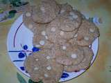 Cookies Beurre de Cacahuètes,Mascarpone et pépites de chocolat blanc