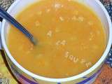 Soupe potirons,carottes,pommes de terre et poireaux