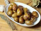 Cocotte de pommes de terre à l’ail, laurier & thym