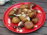 Cocotte de pommes de terre rôties à l’ail, thym et romarin & parmesan