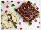 Half-brownies & Half-cheesecake aux framboises
