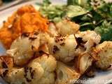 One plate diner : chou-fleur rôti & purée de patate douce