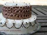 Birthday cake chocolat-vanille