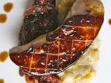 Foie gras poêlé, compotée d’endives et chutney de figues