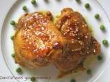 Poulet du dimanche: poulet caramélisé miel et soja