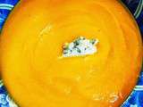 Soupe de carottes au bleu