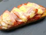 Bruschettas bacon tomates gruyère