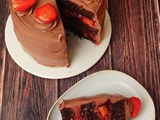 Layer cake fraise chocolat