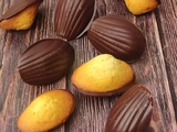 Madeleines vanille coque chocolat