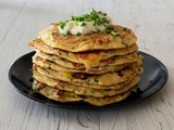 Pancakes poireaux jambon appenzeller