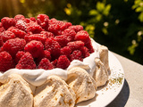 Pavlova framboises façon Christophe Michalak