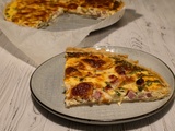 Quiche jambon, scarmoza fumée, ciboulette