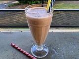 Smoothie banane amande nutella