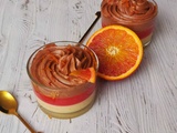 Verrines orange sanguine chocolat