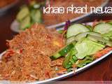 Khao Phad neua (riz sauté aux boeuf façon thaï) |