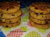 Cookies aux pépites de chocolat et aux amandes effilées (sans oeufs)