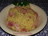 Nouilles au jambon