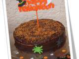 Gâteau damier d'Halloween {potimarron-chocolat}