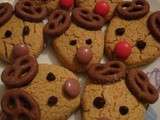 Rudolph the red-nosed reindeer Cookies {presque sans gluten}