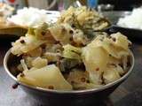 Thali, un légume : le cabbage foogath