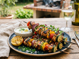 Brochettes de Volailles aux Légumes