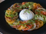 Carpaccio de Tomates à l’Ancienne et Mozza Buffala