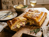Feuilleté franc-comtois au comté et au jambon