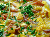 Omelette aux lards et pommes de terre (Paysanne)