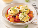 Ravioles de Courgettes avec Ricotta, Feta, Parmesan et Basilic