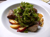 Salade de Foie Gras aux Pêches