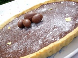 Tarte au Chocolat avec Pâte Sablée