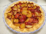 Tarte aux Prunes Jaunes et Rouges