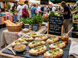 Tartines de Chèvre, Miel, Noix et Pistou