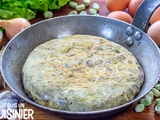 D’omelette aux fèves et à l’oignon. Très juteuse et délicieuse