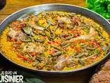 Paella au lapin et légumes