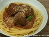 Spaghetti aux boulettes et sauce tomate
