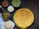 Eierkueche (crêpes alsaciennes) façon tortilla mexicaine