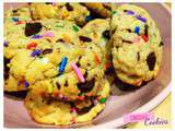 Cookies Colorés aux pépites de Chocolat