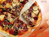 Pizza aux Légumes, Chorizo & Pâte Maison