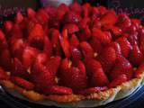 ~Tarte aux fraises/Pistaches sans Lactose~