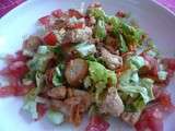 Salade poulet garam massala et ses petits légumes