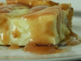 Pears cinnamon Clafoutis with sweet red wine sauce