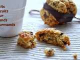 Biscuits avoine, dattes, noix et pépites de chocolat