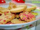 Biscuits sablés aux pralines roses