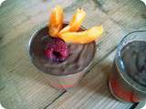 Miracle d’agar agar: Mousse au chocolat et sa compotée d’abricots-framboise