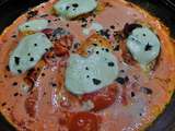 Poulet à la Mozzarella, tomates et basilic