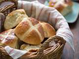 Hot cross buns (petits pains anglais de pâques)