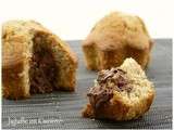 Mandises ou muffins ultra moelleux au coeur fondant de noisette (et farine de châtaignes + lait ribot)
