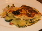 Gratin dauphinois courgettes-bacon