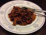 Ground beef with red kidney beans